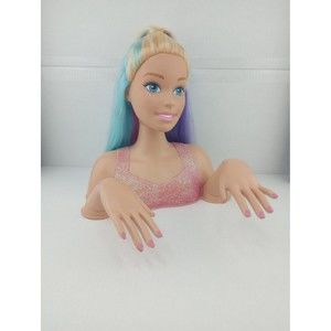 Barbie Rainbow Sparkle Deluxe Styling Head, Blonde Tye Dye